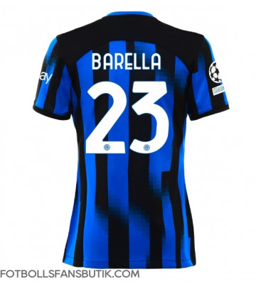 Inter Milan Nicolo Barella #23 Replika Hemmatröja Damer 2023-24 Kortärmad